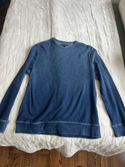 Banana Republic Indigo Crewneck – Men’s L – Washed Denim Blue