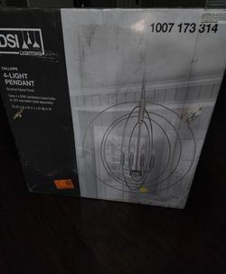 Calliope 4-Light Brushed Nickel Geometric Pendant Light

