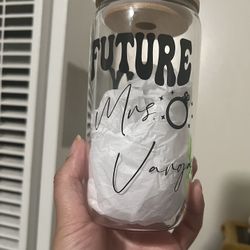 Engaged Cup  Personalized With Name 