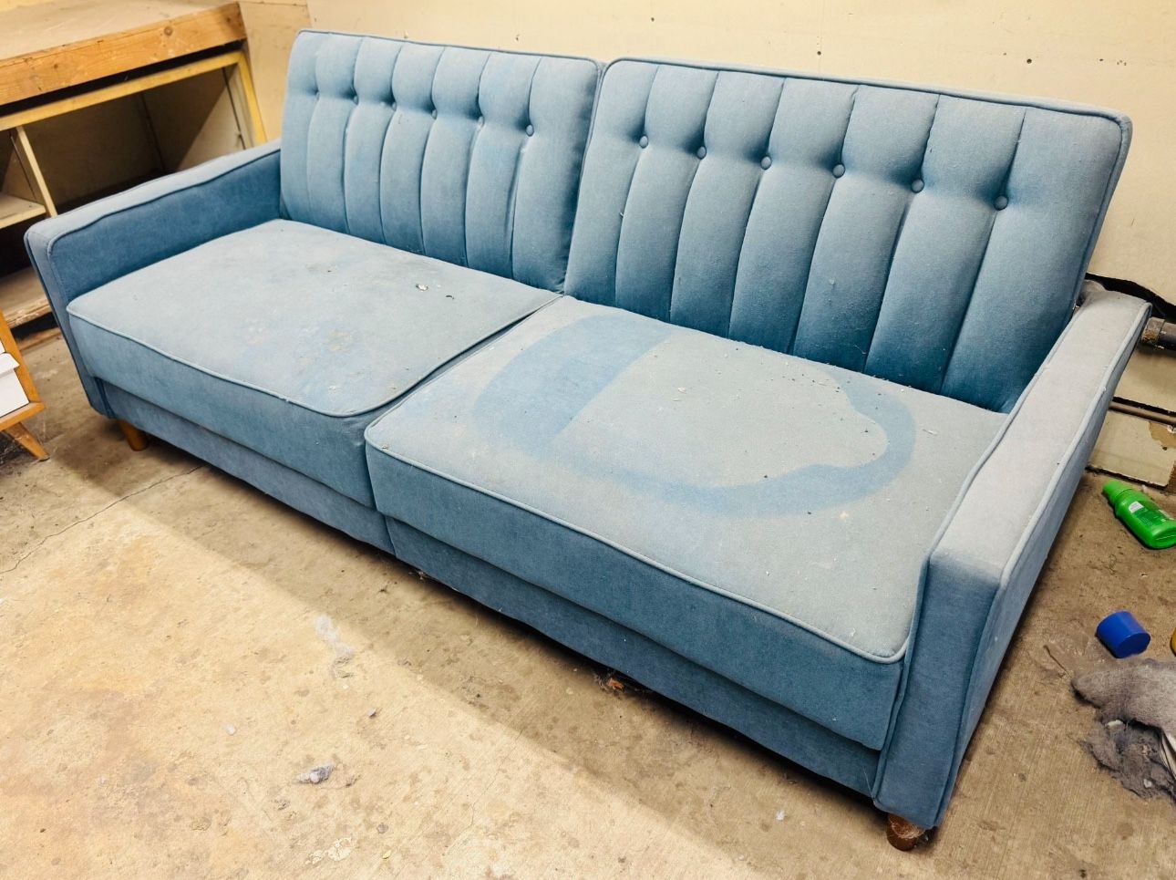 2 Small / Medium Click Clack Couches (both for $65)