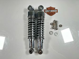 04-08 Harley Sportster 883/1200 OEM Rear Left/Right Shock Absorbers 13”.OBO. SM9KNT0622
