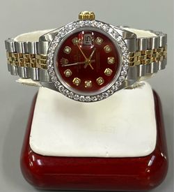 1976 Rolex Datejust Two Tone Diamond Dial / Bezel Ladies Watch