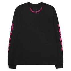 Chrome heart long sleeve pink and black