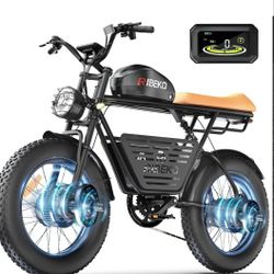 Electric Cruiser Bike Dual Motor 1500W 35MPH 