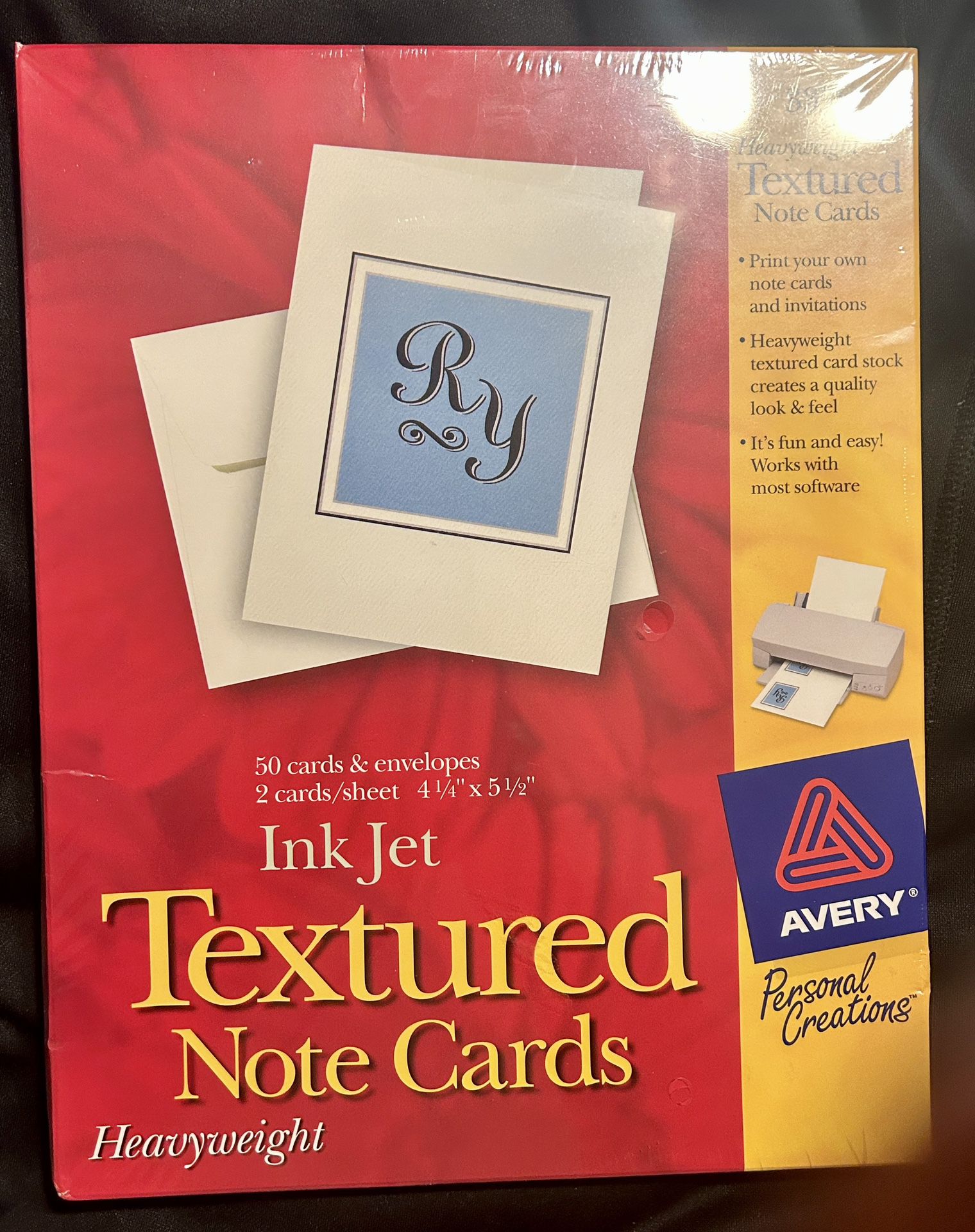 Avery Heavyweight Textured Note Cards & Envelope S