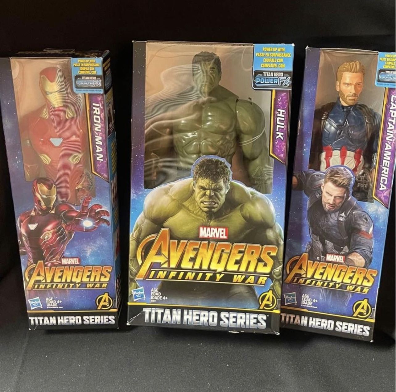 Avengers Titan Hero Series Action Figures Titan Hero Power Fx Connection Port Iron Man - Hulk & Capt