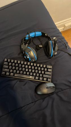 Gaming headset,logitech mouse, gaming keyboard