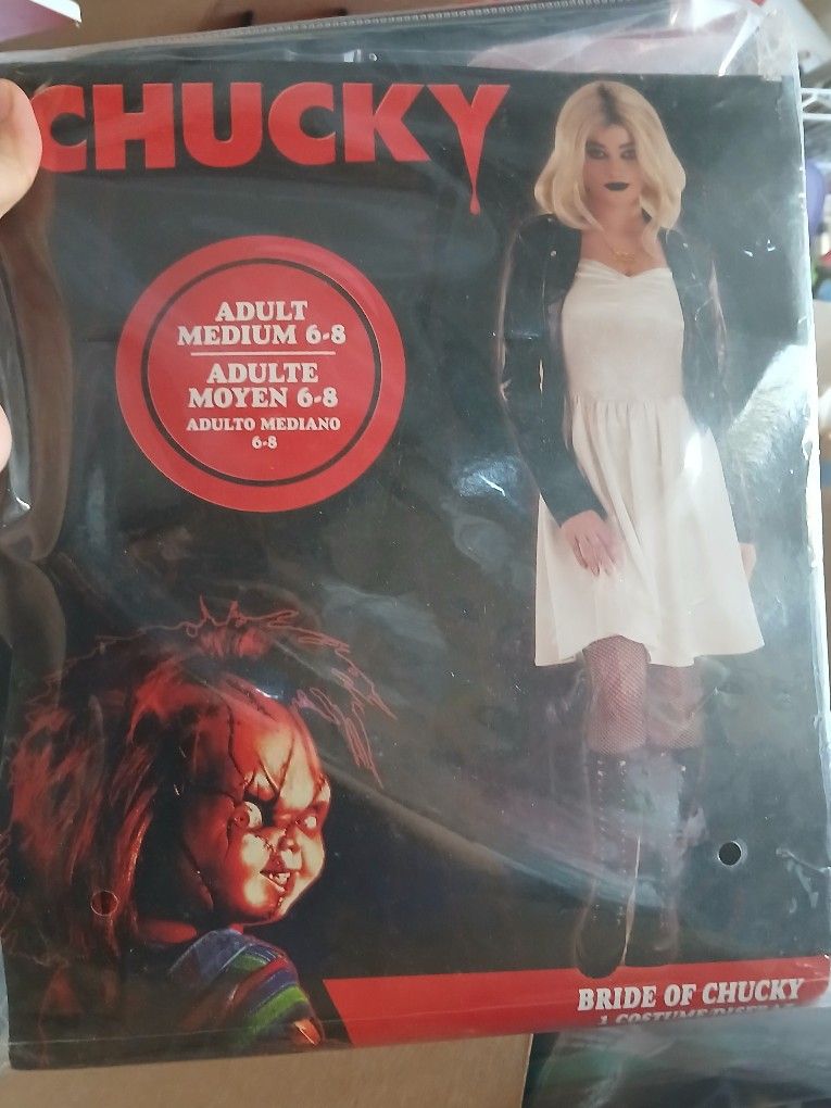 Bride Of Chucky Tiffany Costume Size M