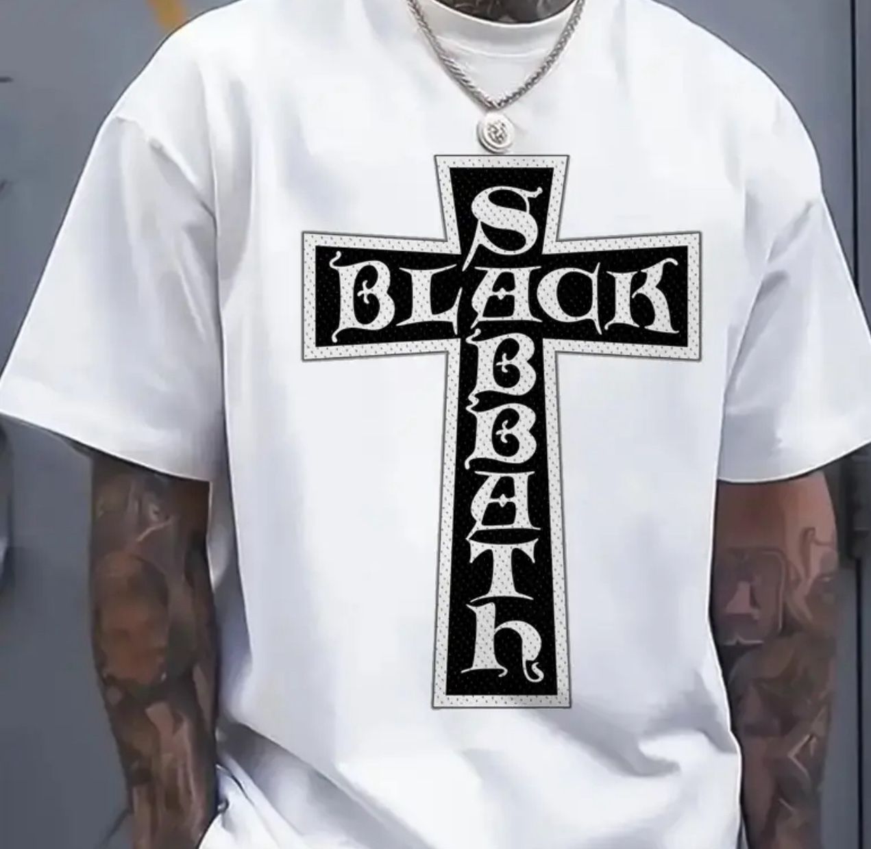 Black Sabbath Unisex White T Shirt