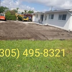 Excavator and Bobcat 