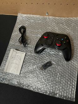 Wireless Controller for W/ Xbox One, Xbox Series X/S, Xbox One X/S, PC, W/ RGB LED Light, Mappable Buttons, W/ 2.4GHZ Wireless Adapter Gamepad