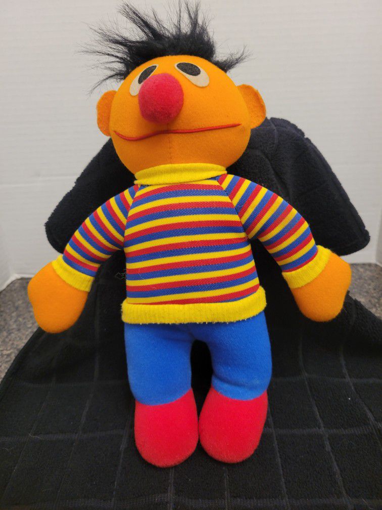 1985 Playskool Sesame Street Ernie Plush 72900 Excellent Condition! 12"