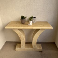 Solid White Onyx Table 