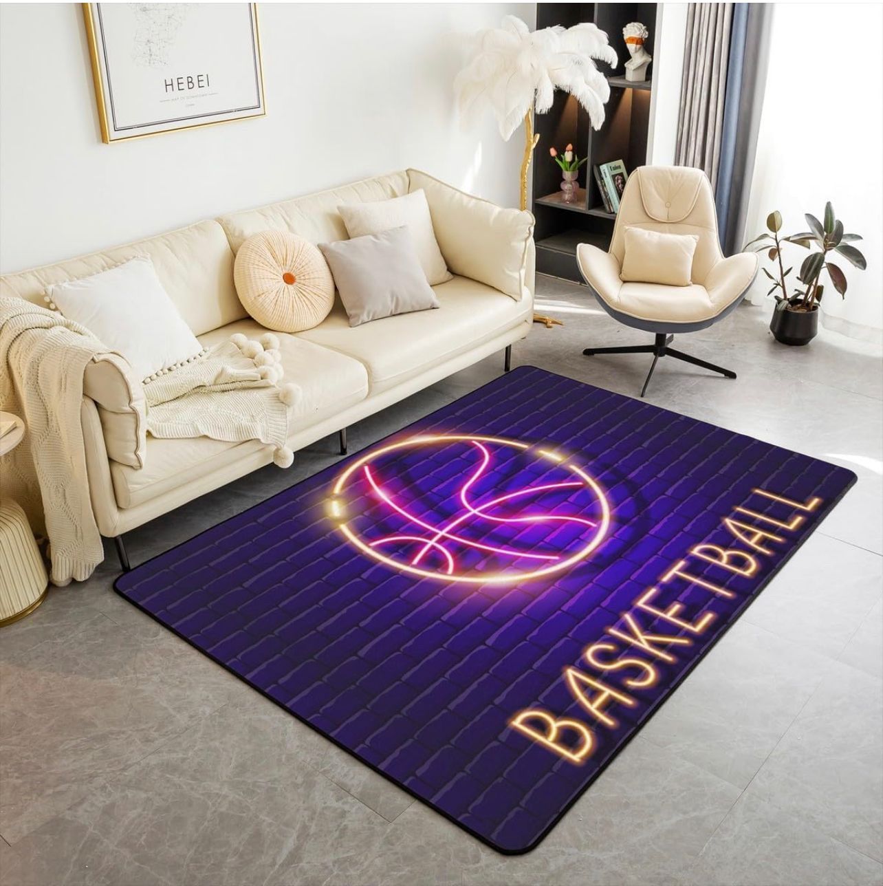 5x7 Basketball Rug