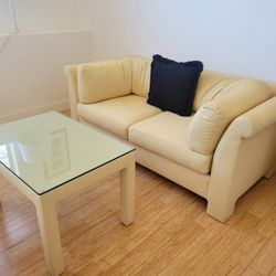Sofa With Glass Table