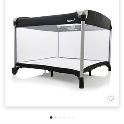 Joovy Room2 Largest Portable Playpen Playard with twin bassinet insert and changing table