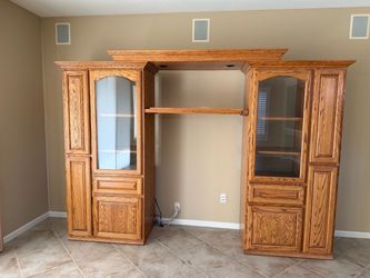 Furniture!!!Entertainment center, La-Z-Boy couch, and Bedroom set