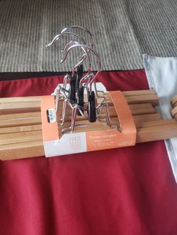 Trouser Hangers Set Of 4 11 Inch