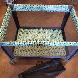 Cosco Playpen Brown With Elephants Like New