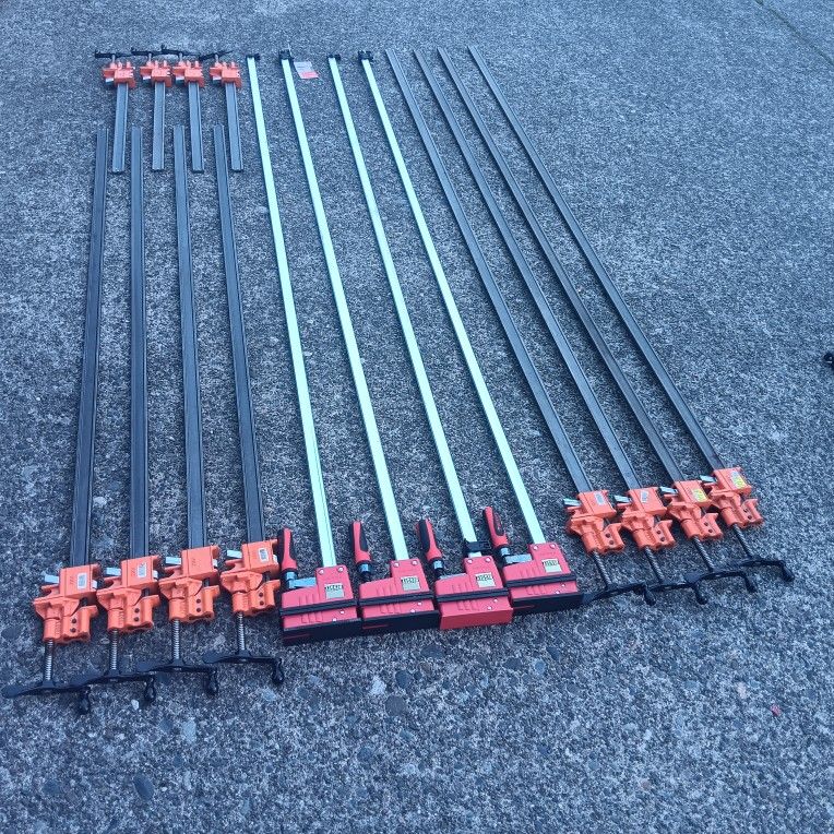 Bessey REVOlution & Jorgensen 72 Bar Clamps (Read Discrption) Many Other Tools. For Pick Up Fremont Seattle. No Low Ball Offers Please. No Trades