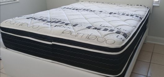 $199 Queen Pillow Top Mattress Only Brand New Free Delivery Same Day