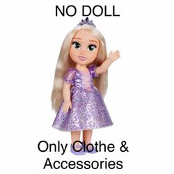 Disney Rapunzel Princess Dress & Accessories ONLY!