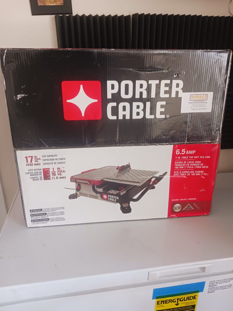 Porter Cable 7" Table Wet Tile Saw