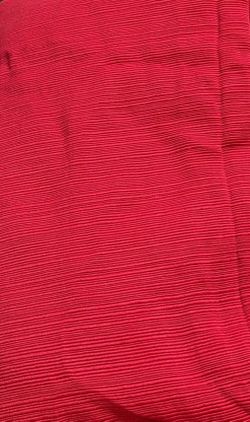 Red Ribbed Table Cloth