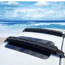 Soft Roof Rack pad for Kayak/Canoe/Surfboard/Paddle Board/SUP/and Water Sports with Hood Loop and Trunk Straps