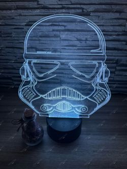 Storm Trooper Star Wars 3D LED Lamp | Custom 3D lamp & Perfect for a Gift 🎁