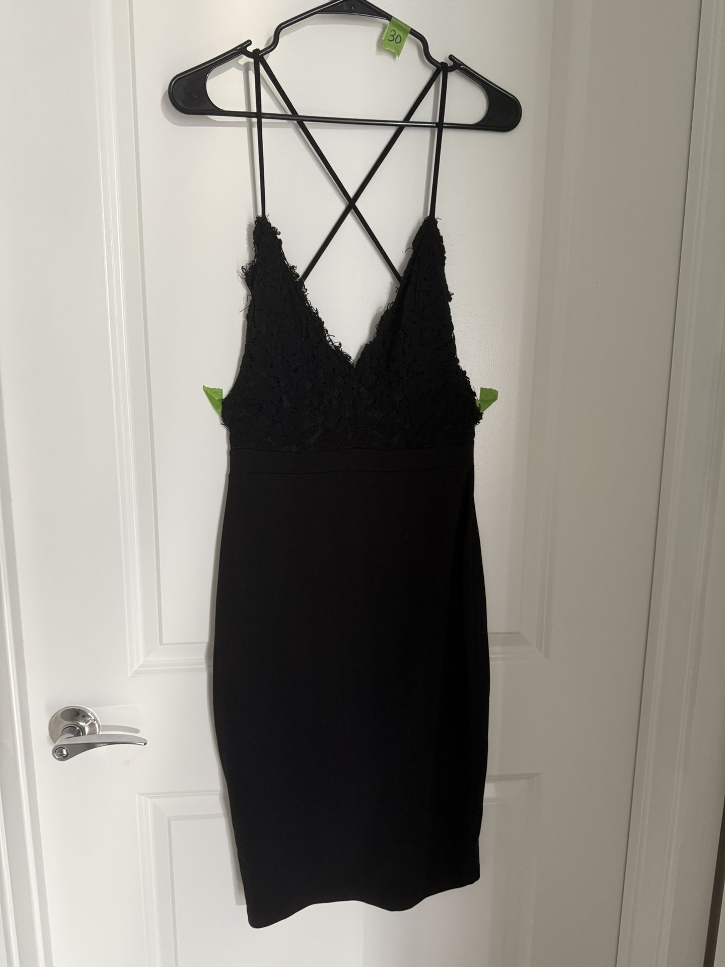 Dress, Black, Large 