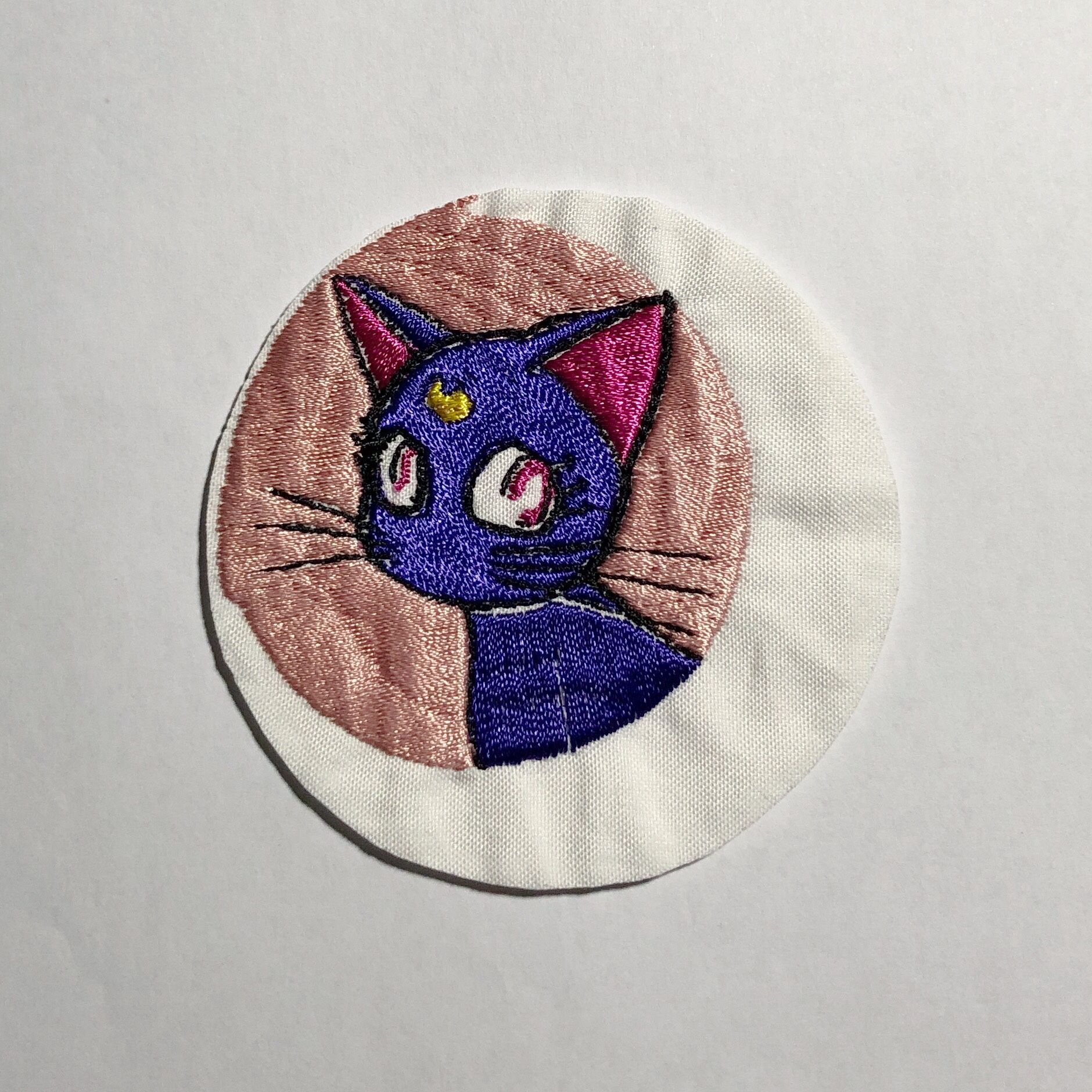 Sailor Moon Luna Artemis Crescent Patch