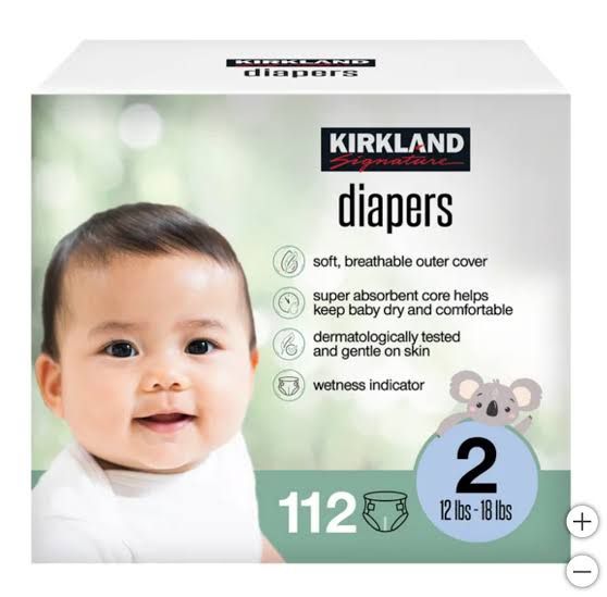 Kirkland Size 2 Diapers