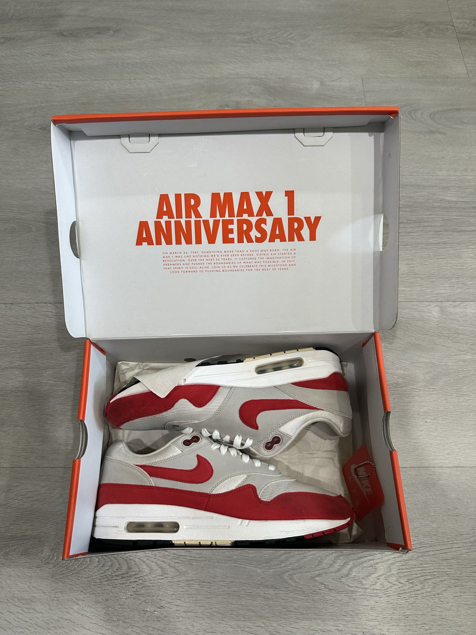 Nike air max 1 “anniversary “ red