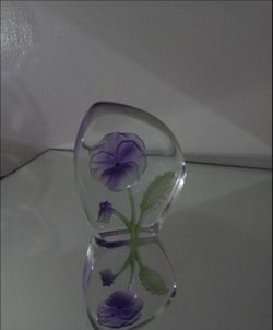 MALLERAS CRYSTAL - GLASS PAPERWEIGHT 5"×3.5" - V81