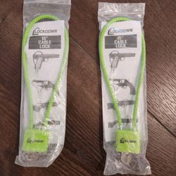 Firearm Handgun Rifle Shotgun Gun Cable Lock 15" Lockdown Brand New 2 Locks, all for $3