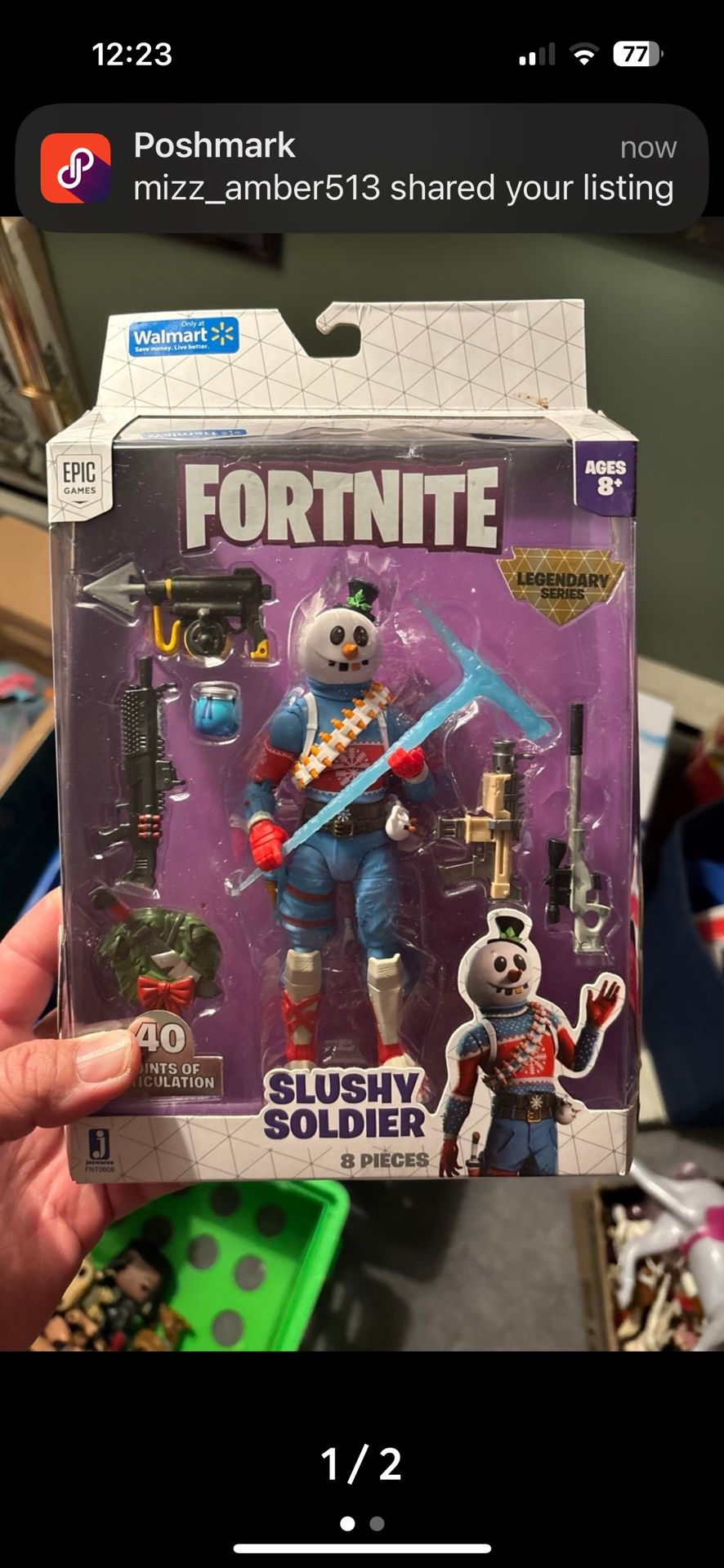Fortnite slushy soldier action figure. Walmart exclusive. New in package