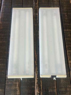 Pair RV Camper Trailer interior 12v ceiling light fluorescent