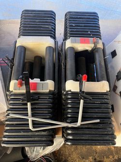 125lb adjustable powerblock dumbbell set weights