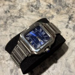 Custom Seiko Santos Modded Watch 38mm w/Automatic NH35 movement