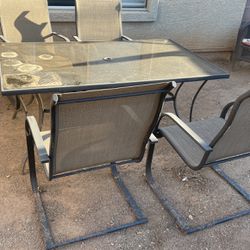 Outdoor Table And Chair Set 