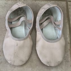 Stelle Pink Leather Ballet Shoes 