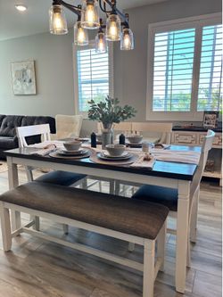 Dining set,baby chair and kitchen cabinet!✨