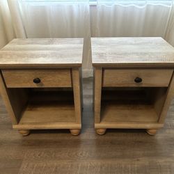 🛏️ Sauder Bedside Tables, Qty. 2