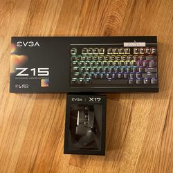 EVGA Z15 Gaming Keyboard And X17 Mouse