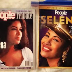 Selena Tribute 1995 People Magazine & Selena Commemorative 25yr People Magazine Mint Condition 