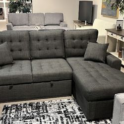 Mccafferty Exposed Wood Feet With Espresso 2-Piece Sectional Pull-Out Bed And Right Chaise Hidden Storage

Homelegance