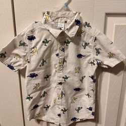 Boys Button Up Collard Shirt  4T