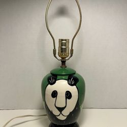 Vintage 1994 Susanne Ball Freeberg Wild Things Colorful Hand Painted Ceramic Lamp Signed