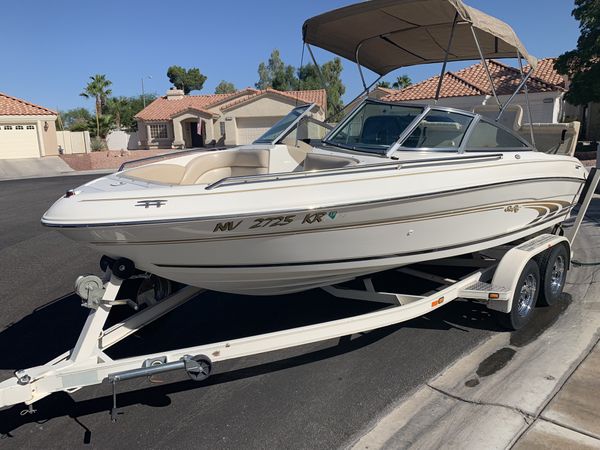 1998 searay 190 bowrider with dual axel trailer